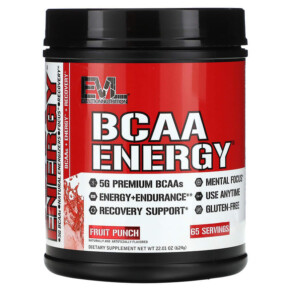 Thực phẩm chức năng EVLution Nutrition BCAA Energy Fruit Punch 22.01 oz (624 g) 818901020863