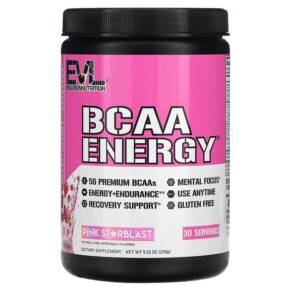 Thực phẩm chức năng EVLution Nutrition BCAA ENERGY Pink Starblast 9.52 oz (270 g) 818901021945