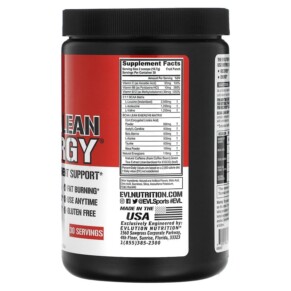 Thành phần vi chất của EVLution Nutrition BCAA LEAN ENERGY Fruit Punch 11.32 oz (321 g) 710051864161