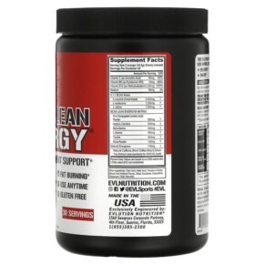Thành phần vi chất của EVLution Nutrition BCAA LEAN ENERGY Weight Management Support Cherry Limeade 10.90 oz (309 g) 710051864246