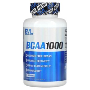 Thực phẩm chức năng EVLution Nutrition BCAA1000 500 mg 60 Veggie Capsules 818901028005