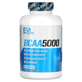 Thực phẩm chức năng EVLution Nutrition BCAA5000 240 Capsules 852687909141
