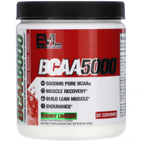 Thực phẩm chức năng EVLution Nutrition BCAA5000 Cherry Limeade 8.78 oz (249 g) 710051864352