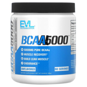 Thực phẩm chức năng EVLution Nutrition BCAA5000 Unflavored 10.58 oz (300 g) 685450087513