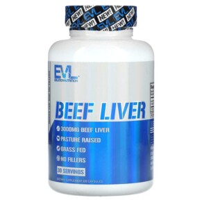Thực phẩm chức năng EVLution Nutrition Beef Liver 750 mg 120 Capsules 818901027992