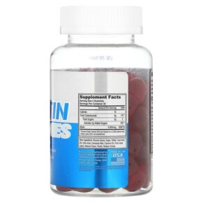 Thành phần vi chất của EVLution Nutrition Biotin Gummies Strawberry 2.500 mcg 60 Gummies 818901027985