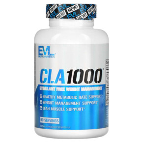 Thực phẩm chức năng EVLution Nutrition CLA1000 Stimulant Free Weight Management 90 Softgels 852687908601