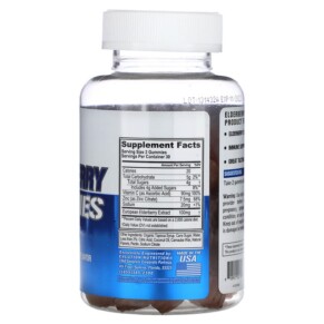 Thành phần vi chất của EVLution Nutrition Elderberry Gummies Berry 60 Gummies 818901027183