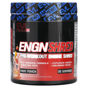 Thực phẩm chức năng EVLution Nutrition ENGN Shred Pre-Workout Engine Shred Fruit Punch 8.4 oz (237 g) 710051864147