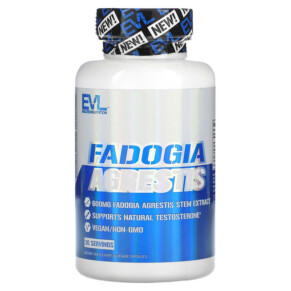 Thực phẩm chức năng EVLution Nutrition Fadogia Agrestis 600 mg 30 Veggie Capsules 818901027435
