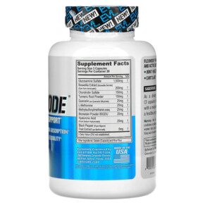 Thành phần vi chất của EVLution Nutrition FlexMode Advanced Joint Support 90 Capsules 818901020665