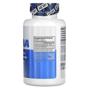 Thành phần vi chất của EVLution Nutrition GABA 600 mg 60 Veggie Capsules 818901027565