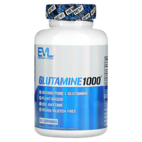 Thực phẩm chức năng EVLution Nutrition Glutamine1000 120 Veggie Capsules 818901024397