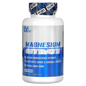 Thực phẩm chức năng EVLution Nutrition Magnesium Citrate 60 Veggie Capsules 818901027084