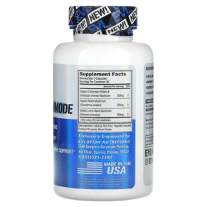 Thành phần vi chất của EVLution Nutrition MushroomMode 90 Veggie Capsules 818901028029