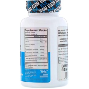 Thành phần vi chất của EVLution Nutrition Omega-3 Fish Oil Triple Strength 60 Softgels 685450087476