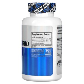 Thành phần vi chất của EVLution Nutrition Quercetin 500 500 mg 30 Veggie Capsules 818901027077