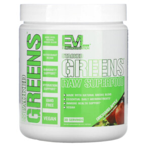 Thực phẩm chức năng EVLution Nutrition Stacked Greens Raw Superfood Orchard Apple 5.7 oz (162 g) 818901025240