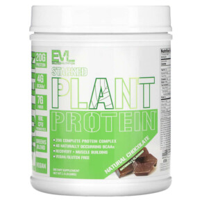 Thực phẩm chức năng EVLution Nutrition Stacked Plant Protein Natural Chocolate 1.5 lb (680 g) 818901021402