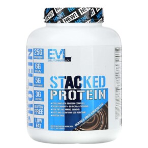 Thực phẩm chức năng EVLution Nutrition Stacked Protein Double Rich Chocolate 5 lb (2.268 kg) 818901025134