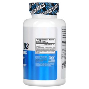 Thành phần vi chất của EVLution Nutrition Vitamin D3 5.000 IU 120 Softgels 818901023017