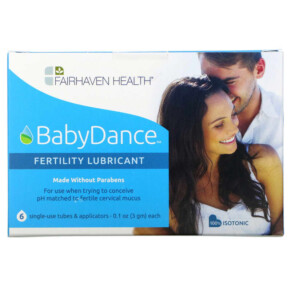 Thực phẩm chức năng Fairhaven Health BabyDance Fertility Lubricant 6 Single-Use Tubes & Applicators 0.1 oz (3 g) Each 896593002220