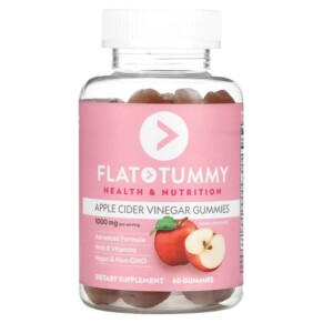 Thực phẩm chức năng Flat Tummy Apple Cider Vinegar Gummies Natural Apple 1.000 mg 60 Gummies 811909032784
