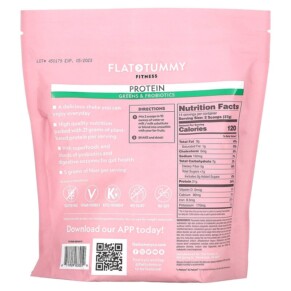 Thành phần vi chất của Flat Tummy Fitness Protein Drink Mix Greens & Probiotics Natural Chocolate 18.27 oz (518 g) 811909033019