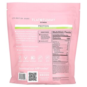 Thành phần vi chất của Flat Tummy Fitness Protein Drink Mix Probiotics & Digestive Enzymes Natural Chocolate 18.27 oz (518 g) 811909032999