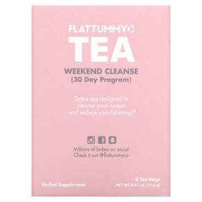 Thực phẩm chức năng Flat Tummy Weekend Cleanse 30 Day Program 8 Tea Bags 0.05 oz (1.45 g) Each 855119006531
