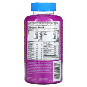 Thành phần vi chất của Flintstones Complete Children's Multivitamin with Vitamin A C D E and Zinc 180 Gummies 016500554356