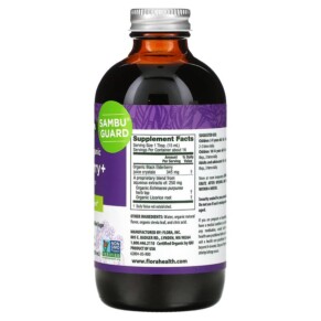Thành phần vi chất của Flora Certified Organic Elderberry+ with Echinacea Immune Support 8.5 fl oz (250 ml) 061998628041