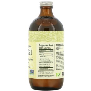 Thành phần vi chất của Flora Certified Organic Flax Oil 17 fl oz (500 ml) 061998679029
