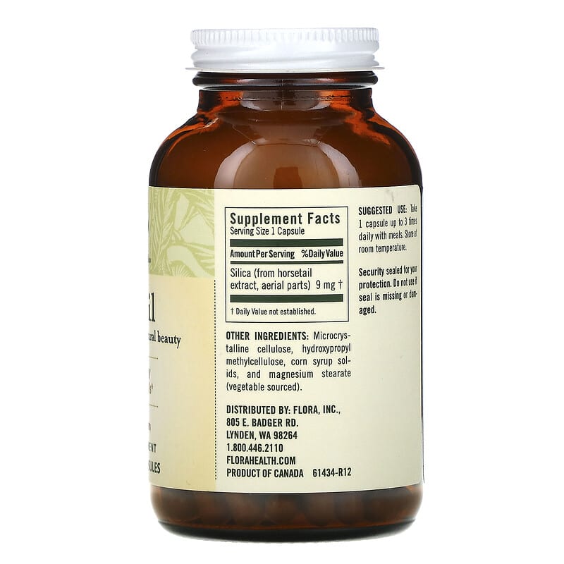 Flora FloraSil 90 Vegetarian Capsules 2 Thành phần vi chất của Flora FloraSil 90 Vegetarian Capsules 061998614341