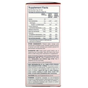 Thành phần vi chất của Flora Iron+ Herb With B-Vitamin Complex 7.7 fl oz (228 ml) 061998647417