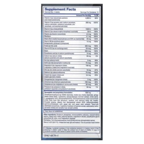 Thành phần vi chất của Focus Factor Extra Strength 60 Tablets 855119006067