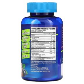 Thành phần vi chất của Focus Factor Kids Extra Strength Berry Blast 120 Chewable Tablets 855119006210