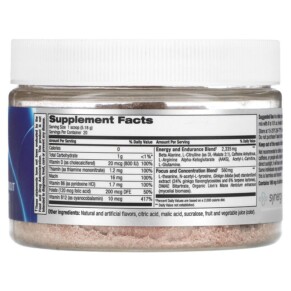 Focus Factor Sports Nootropic Pre-workout Drink Mix Fruit Punch 3.65 oz (103.6 g) 3 Thành phần vi chất của Focus Factor Sports Nootropic Pre-workout Drink Mix Fruit Punch 3.65 oz (103.6 g) 811909033699