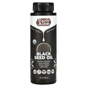 Thực phẩm chức năng Foods Alive Organic Black Seed Oil 8 fl oz (236 ml) 891551000645