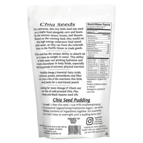 Thành phần vi chất của Foods Alive Superfood Organic Chia Seed 16 oz (454 g) 891551000676
