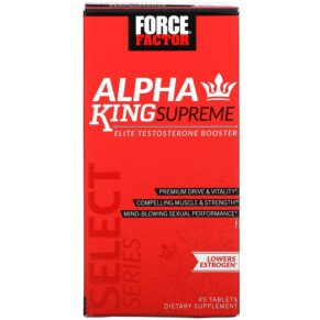 Thực phẩm chức năng Force Factor Alpha King Supreme Elite Testosterone Booster 45 Tablets 818594014842