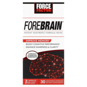 Thực phẩm chức năng Force Factor Forebrain 30 Capsules 818594014033