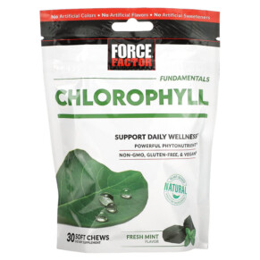 Thực phẩm chức năng Force Factor Fundamentals Chlorophyll Fresh Mint 30 Soft Chews 818594018666