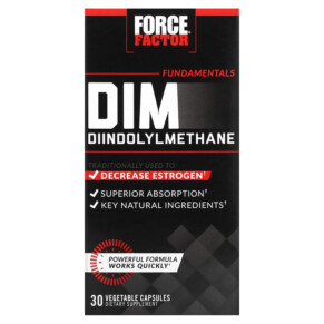 Thực phẩm chức năng Force Factor Fundamentals DIM Diindolylmethane 30 Vegetable Capsules 818594015245