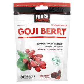 Thực phẩm chức năng Force Factor Fundamentals Goji Berry 30 Soft Chews 818594018673
