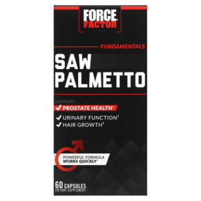 Thực phẩm chức năng Force Factor Fundamentals Saw Palmetto 60 Capsules 818594016853
