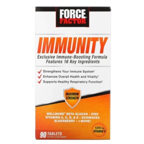 Thực phẩm chức năng Force Factor Immunity 1.000 mg 90 Tablets 818594015160