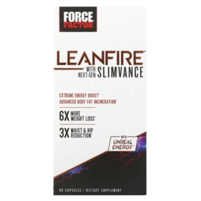Thực phẩm chức năng Force Factor LeanFire with Next-Gen Slimvance 60 Capsules 818594016983