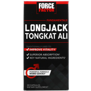 Thực phẩm chức năng Force Factor Longjack Tongkat Ali 500 mg 30 Capsules 818594014903