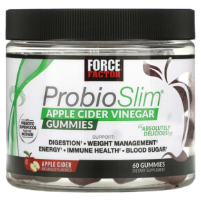 Thực phẩm chức năng Force Factor ProbioSlim Apple Cider Vinegar Gummies 60 Gummies 818594015436